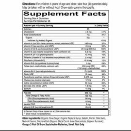 SmartyPants Kids Formula Multivitamin, 180 Gummies - Expiration Date 06/2025