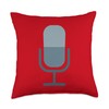 Studio Microphone Throw Pillow