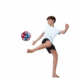BINABO Click & Kick - Construction Toy Football Set | Build Your Own Ball | Creative Game for Fans | Flexible, Robust & Eco Friendly | Ideal for Freestyle Tricks (Red-Blue)