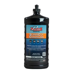 Presta SuperCut Compound for Marine and Industrial Use. Removes up to P800 grit Sand Scratches and Heavy Oxidation (167432) 32 oz.