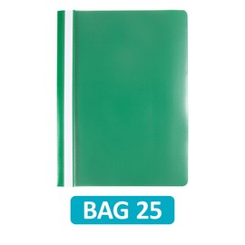 Hamelin A4 Green Polypropylene Project Folders, Pack of 25 - Durable, Lightweight, and Vibrant