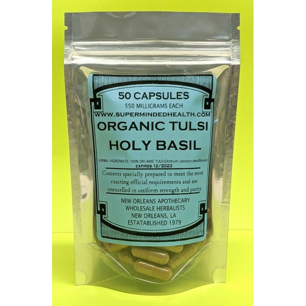 Organic-Tulsi Holy-Basil(Ocimum Sanctum)Improves-Memory Nerve-Tonic Anti-Stress