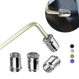 Tapones para Llantas Antirrobo. Juego de 4 Tapones Valvulas Llantas Universales, Ideales para el Coche, Camioneta, Motocicleta, Bicicleta. Cubre Válvu