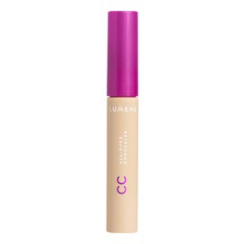Lumene Under Eye Concealer - CC All-Over Hydrating Concealer with Medium Coverage - Multi-Tasking Under Eye Makeup Infused with Hyaluronic Acid with a Skin-Like Finish - 0.5 Light (0.3 fl oz)