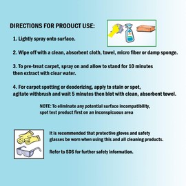 GreenFist Hydrogen Peroxide All Purpose Surface (Glass, Carpet,Stain Remover) Cleaner (1 Quart, 32 oz Spray)