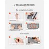 Baffect Hanging Organizer 4 Pieces - Foldable Wall Mounted Rack