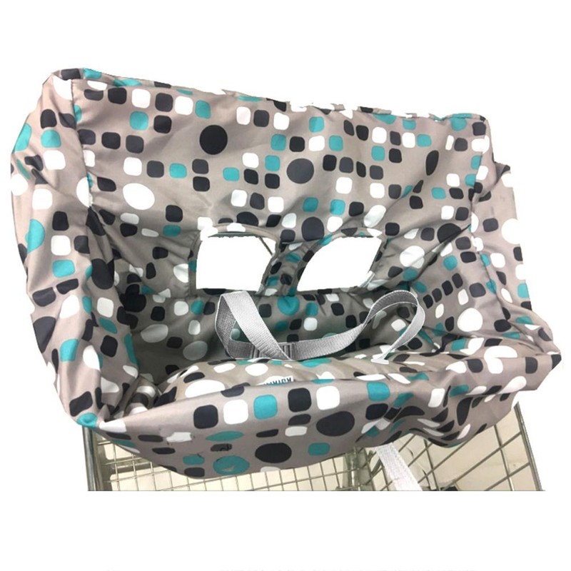 Foldable Multi Function Baby Shopping Cart Cover Cushion Infant Trolley