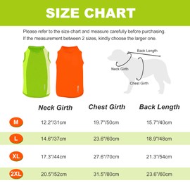 Kickred 2 Pack Dog Shirts, Breathable Mesh Dog Clothes Pet Sleeveless Vest, Lightweight Stretchy Tank Top T-Shirts for Large Dogs, M
