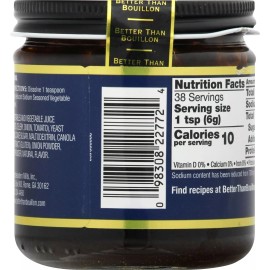 Better Than Bouillon Base Vegetable Reduced Sodium 8 Oz (Pack Of 6)