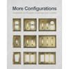 ZILLSEA 2-Pack Light Switch Covers, Single Toggle Switch Plate Cover,
