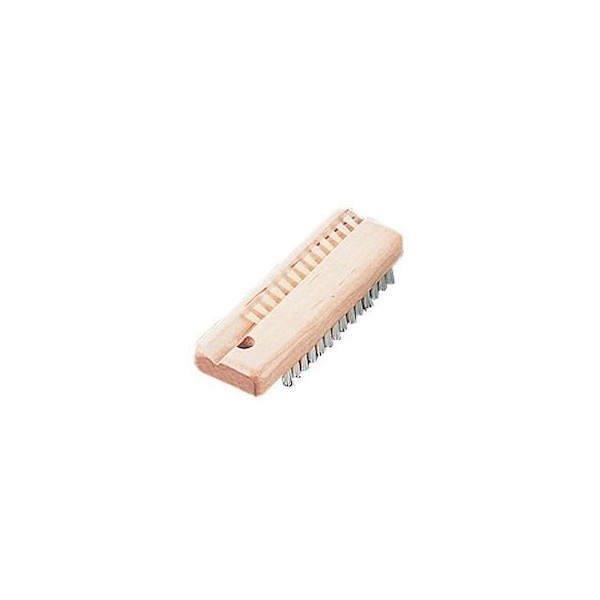 Seiko Rong Wood Pattern Double Sided Flocked Nail Brush