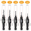 Countersink Drill Bit Set, 5Pcs Woodworking Counterbore Hole Drill Bits