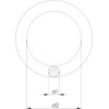 Design61 4 x Steel O-Ring Round Rings Metal Ring Round