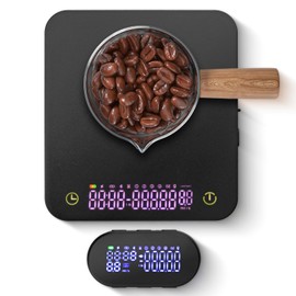 Diceaynico Mini Coffee Scale with Wirelss Magnetic Display, 3kg/0.1g Espresso Scale with Flow Rate Display, Portable Digital Coffee Scale with Multiple Mode Timer for Espresso, Pour-Over