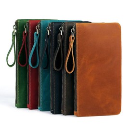 [Whatna] 2-Way 2-Way Cow Leather, Mini Second Bag, Clutch Bag, Small, Book, Leather, Thick, Leather, Thin, Long Wallet, Coin Purse, Bill Compartment, Handheld Bag, Wedding Bag, Formal Business