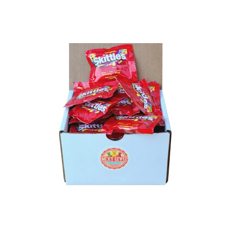 Skittles Original Flavors Fun Size Packet Bulk Box (Pack of