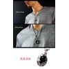 2PIECES pe1786 Men's Accessories Pendant Necklace, Silver, Rabbit, Onyx, Japanese