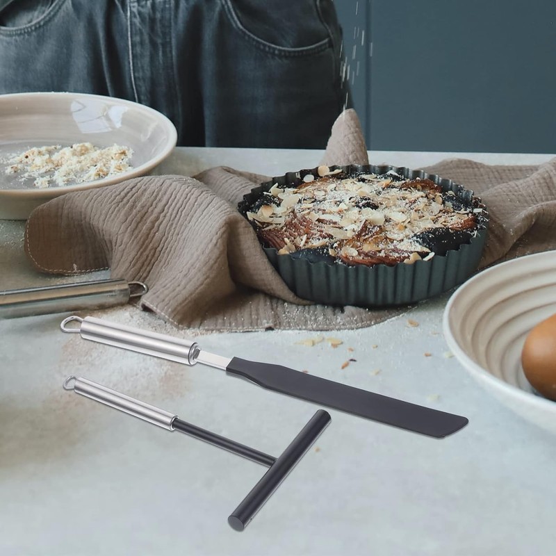 WEIWUXIAN Set of 2 Baking Cooking Baking Tools, Stainless Steel