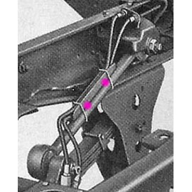 LOT=10 G749 Clip Rubber Line to Torque Rod #7350589*NEW*F