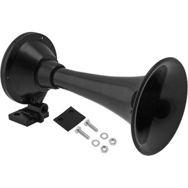 Vixen Horns Train Horn Trumpet for Truck/Car. Compact Trumpet Horn Super Loud dB. Black Single Trumpet (Size XS). Heavy Duty ABS Air Horn. Fits Vehicles Like Semi/Pickup/Jeep/RV/SUV VXH1901XB