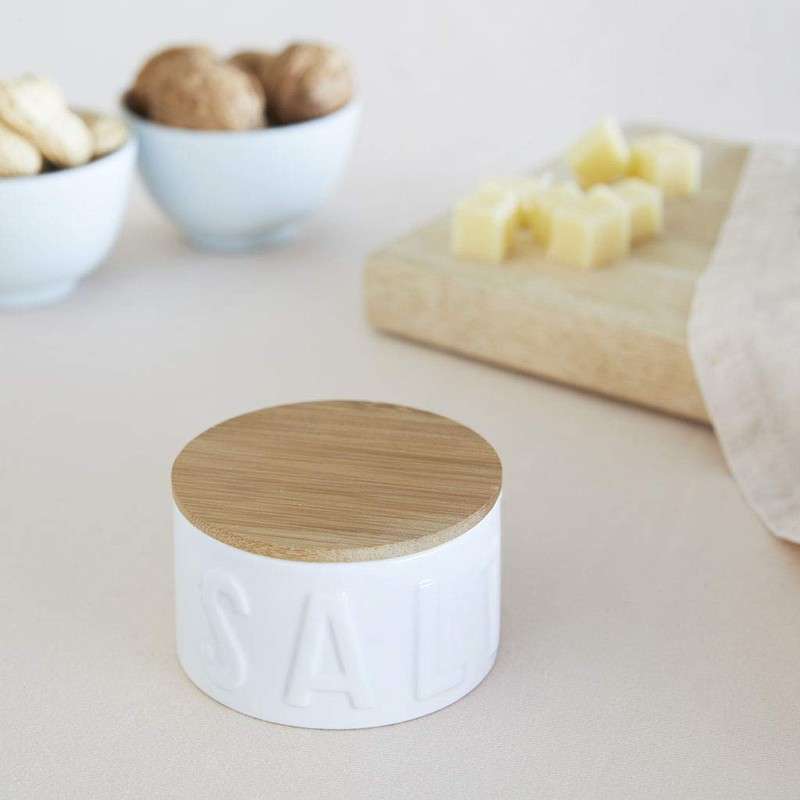 Balvi - Flake salt cellar Salt bamboo/ceramic