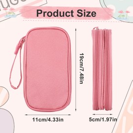 Electronics Organizer, Cord Organizer Case Storage Bags Cable Charger Organizers Travel Toiletry Bag Cosmetic Bag Toiletry Bags Travel Accessories For Women Men Door Room Essentials (Pink)