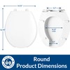 BEMIS 7750TDG Commercial Heavy Duty Open Front Toilet Seat with