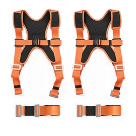 DEYACE Moving Straps 2-Person Shoulder Lifting Straps for Moving Furniture, Appliances, Mattresses or Any Item up to 800 lbs,Orange