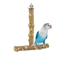 Bird Perches Wood Parakeet Cage Bird Perch Stand Birdcage Wooden Parakeet Perch Bird Stand,1Pc Parrot Wooden Fork Stand Rack Cute Pet Parrot Raw Wood Fork Stand Rack,Parrot Wooden Fork Stand Rack