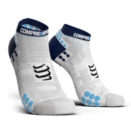 Compressport – Socks Run Low prsv3 – T2, Blue/White