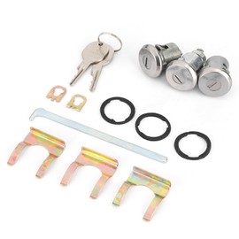 Cutlass Lock Set Door Trunk Key Kit 654394765282 Replacement Secure Entry for Malibu Door Trunk Locks Round Head Keys