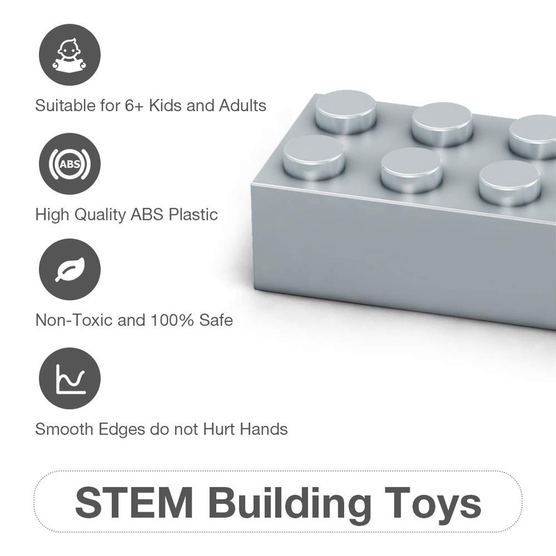 Lekebaby Classic 1500 Pieces Building Bricks Kit Basic Brick Set