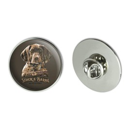 Stock and Barrel Outfitters Pointer Dog Quail Hunting Metal 1.1" Tie Tack Hat Lapel Pin Pinback