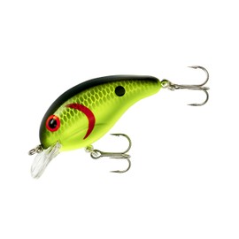 Bandit Crank 100-Series 2-Inch Chartreuse Black Back 2 to 5-Feet Deep Bait