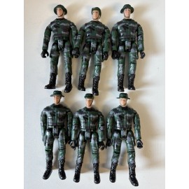 World Peacekeepers CLICK N PLAY WORLD PEACEKEEPERS SOLDIERS SET LOT OF 6 MILITARY INFANTRY 3 3/4”