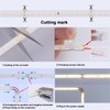 BENLUN 48V Outdoor LED Strip Lights Waterproof, 65.6ft 150W 6000K