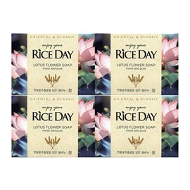Lion Rice Day Rice Wash Soap Cheong 100g 4 packs / 라이온 라이스 데이 쌀 세수 비누 청 100g 4개입