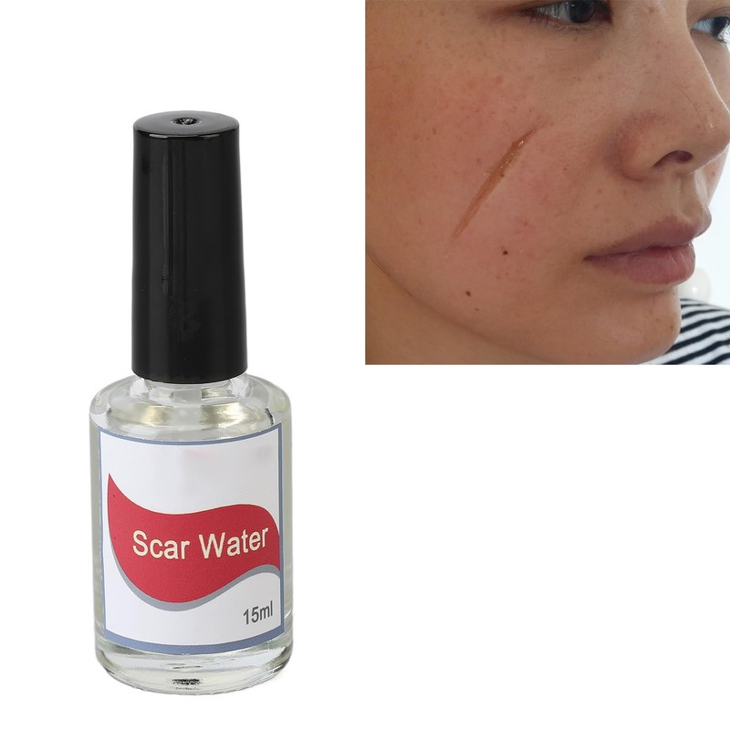 Solid Makeup Collodion with Brush, Makeup Scar Fluid, Liquid Scar