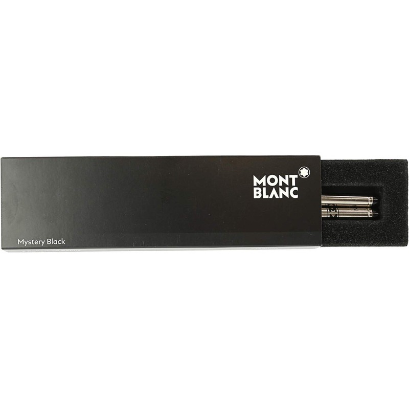 Montblanc Rollerball Refills (M) Mystery Black 105158 – Quick-Drying Pen