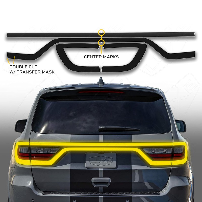 Racetrack Taillamp Decals for 2014+ Dodge Durango - Type 00,