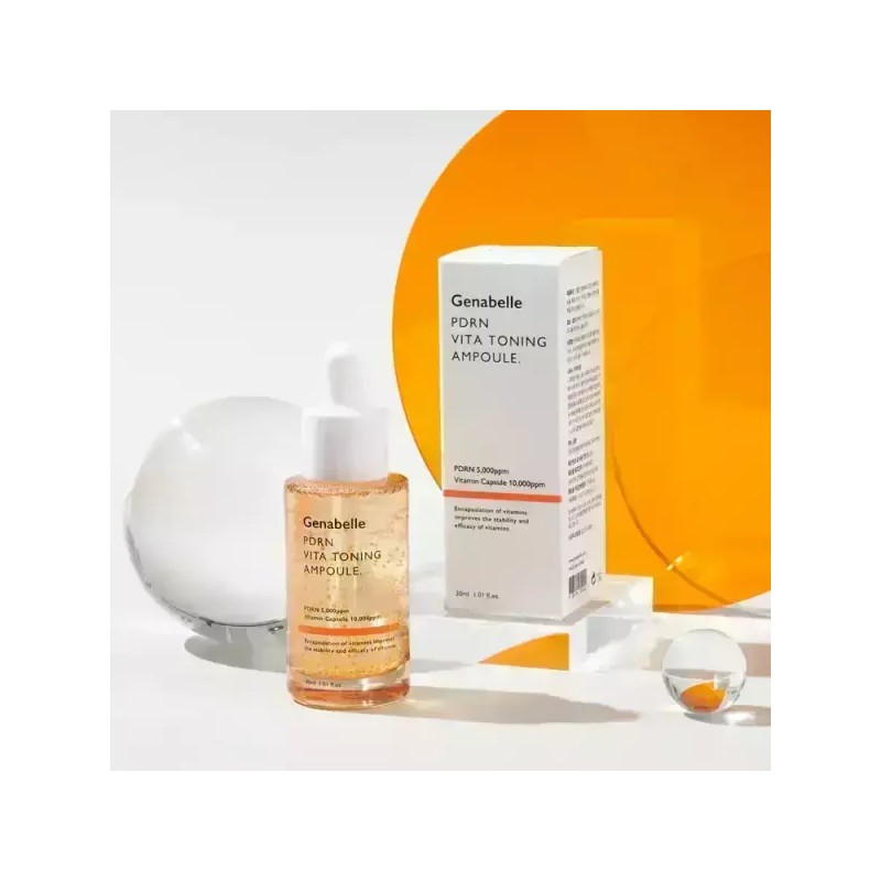 Jenabel PDRN 비타 토닝 앰플 30ml, 탄력미백 PDRN Vita Toning