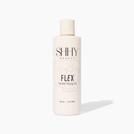 SHHY Beauty FLEX Styling Gel, Lightweight Vegan Hair Styling Gel with Flaxseed Oil, Banana Extract, and Hibiscus Flower Extract, Natural Hold, Frizz Control, and Hydration Gel for All Hair Types