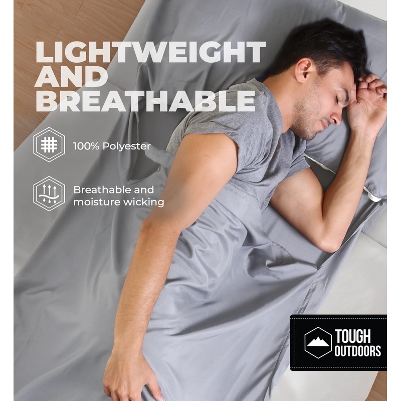 Tough Outdoors Sleeping Bag Liner - Adult Sleep Sack &