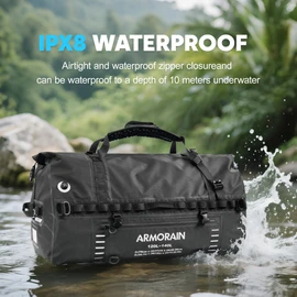 ARMORAIN 120-140L large Capacity Airtight Waterproof Travel Dry Bag,Equipped with Durable Inflatable Shoulder Straps and Handles Suitable for Diving Equipment Motorcycles Rowing Kayaking Camping