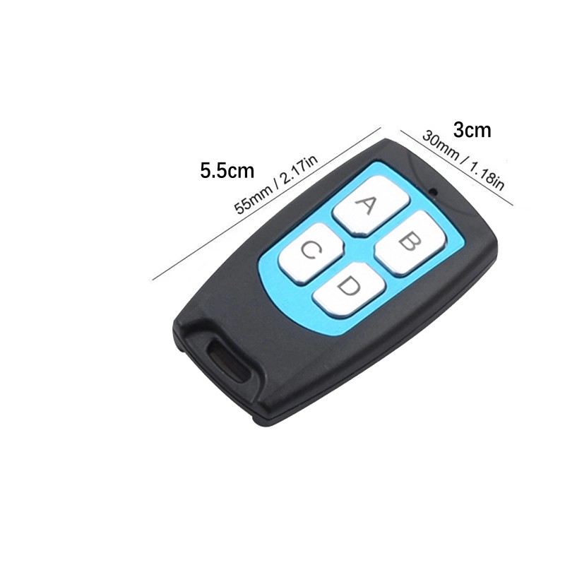 universal Easy To Use DC 4-Channel 443MHz Wireless RF Remote
