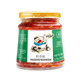 Fan Sao Guang Sichuan Preserved Mushroom Spicy Chili Hot Sauce for Stir Noodle Bibimbap Rice (Pack of 2)