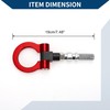 Hihaha Tow Hook/Universal Car Front Bumper Towing Hook/Durable Metal Rotary