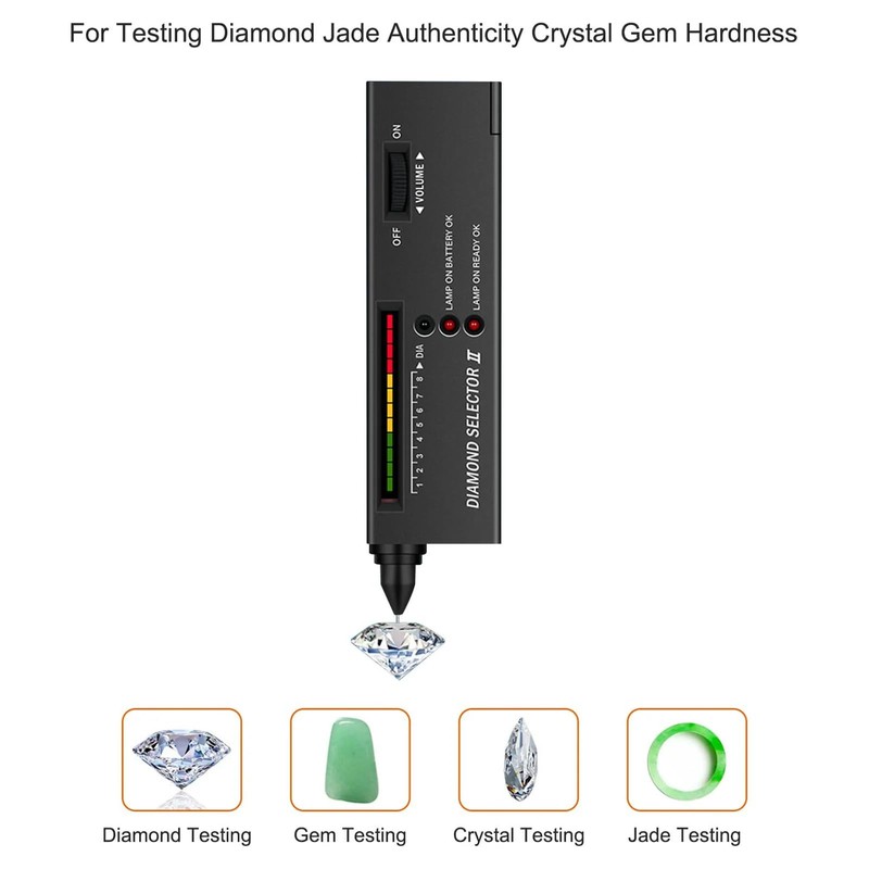 FONCBIEN Diamond Tester Pen, Portable Electronic Diamond Tester Professional Diamond