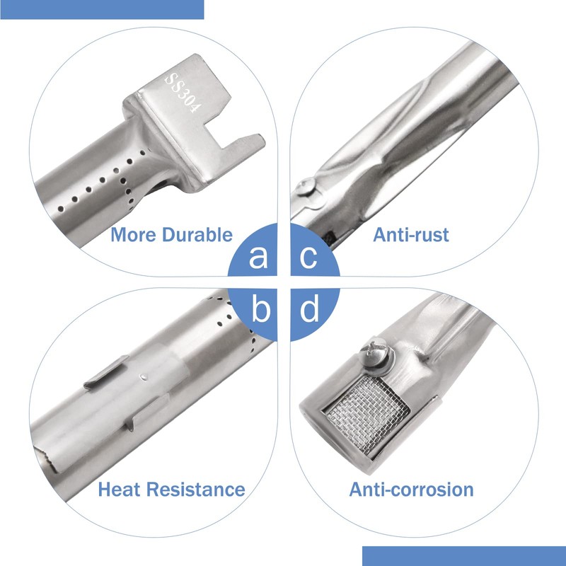Criditpid 67722 3 Burner Tube Set Replacement for Weber Genesis