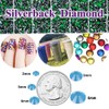 22000pcs Resin Flatback Rhinestones for Crafting, Silverback Emerald Green 2mm